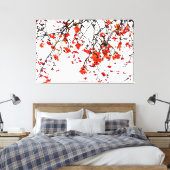 赤いローワン果実又はアッシュベリー キャンバスプリント (インサイチュ (寝室))