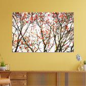 赤いローワン果実又はアッシュベリー キャンバスプリント (インサイチュ (リビング))