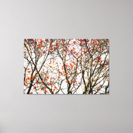 赤いローワン果実又はアッシュベリー キャンバスプリント