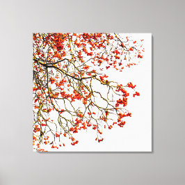 赤いローワン果実又はアッシュベリー キャンバスプリント