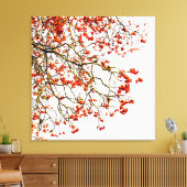 赤いローワン果実又はアッシュベリー キャンバスプリント (インサイチュ (リビング))