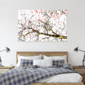 赤いローワン果実又はアッシュベリー キャンバスプリント (インサイチュ (寝室))