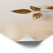 赤いロ最高のーズと金ゴールドの「願い離れ」  ポスター (コーナー)