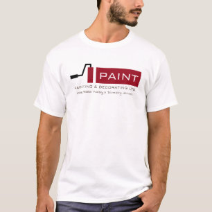 赤いロ絵を描ーラー、ペインター&デコレーター広告 Tシャツ