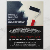 赤いロ絵を描ーラー、ペインター&デコレータ広告ーズ チラシ (正面)