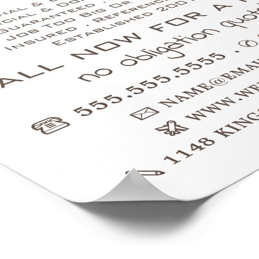 赤いロ絵を描ーラー、ペインター&デコレータ広告ーズ ポスター (角)