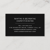 赤いロ絵を描ーラ、画家とデコレータ 名刺 (裏面)