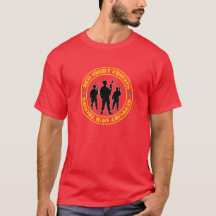 赤いワイシャツの金曜日の軍隊を支援のTシャツ Tシャツ