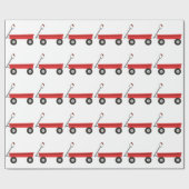 赤いワゴン ラッピングペーパー (フラット)