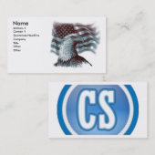 赤いワシ-愛国心が強い名刺 名刺 (正面/裏面)