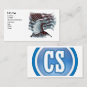 赤いワシ-愛国心が強い名刺 名刺 (正面/裏面)