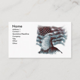 赤いワシ-愛国心が強い名刺 名刺