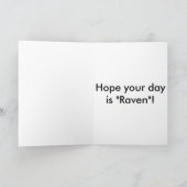 赤いワタリガラスのバースデー・カード カード (内部)