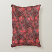 赤いワックスを塗った質感の僅かなレリーフ、 浮き彫り アクセントクッション (正面(垂直))