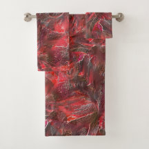 赤いワックスを塗った質感の僅かなレリーフ、 浮き彫り