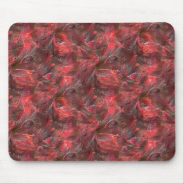 赤いワックスを塗った質感の僅かなレリーフ、 浮き彫り マウスパッド