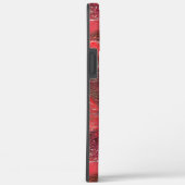 赤いワックスを塗った質感の僅かなレリーフ、 浮き彫り Case-Mate iPhoneケース (裏面 / 右)