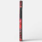 赤いワックスを塗った質感の僅かなレリーフ、 浮き彫り Case-Mate iPhoneケース (裏面 / 左)