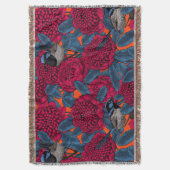 赤いワラタと妖精のレンチ スローブランケット (正面縦)