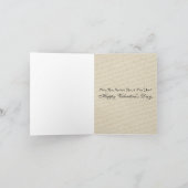 赤いヴィンテージのエレガントなバレンタインデーカード シーズンカード (内部)