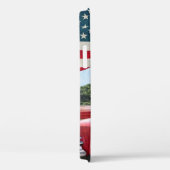 赤いヴィンテージはアメリカの旗でトラックを拾う。 Case-Mate iPhoneケース (裏面 / 右)