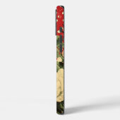 赤いヴィンテージシャビーシックなドットハート花模様ミックス Case-Mate iPhoneケース (裏面 / 左)