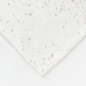 赤いヴィンテージトラクターとクリスマスツリーの名前の追加 フリースブランケット (角)