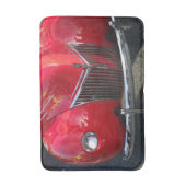 赤いヴィンテージ1930sはフロアマットに自動 バスマット (正面縦)