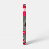 赤いヴィンテージ SAMSUNG GALAXYケース (左側面)