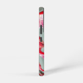 赤いヴィンテージ SAMSUNG GALAXYケース (右側面)