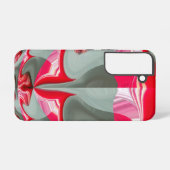 赤いヴィンテージ SAMSUNG GALAXYケース (裏面横)