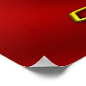 赤いヴェッテコラージュ ポスター (角)