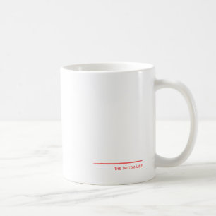 赤い一番下の線 コーヒーマグカップ