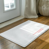 赤い一番下の線 ドアマット