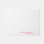 赤い一番下の線 ドアマット (正面)