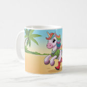 赤い一角獣 コーヒーマグカップ (正面左)