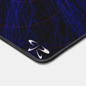 赤い三角形アクセント付きデスクマウスパッドマット デスクマット (コーナー)