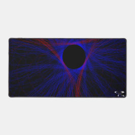 赤い三角形アクセント付きデスクマウスパッドマット デスクマット