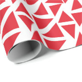 赤い三角形パターン抽象デザイン ラッピングペーパー (ロールコーナー)