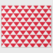 赤い三角形パターン ラッピングペーパー (フラット)