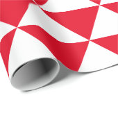 赤い三角形パターン ラッピングペーパー (ロールコーナー)