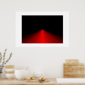 赤い三角形 ポスター (キッチン)