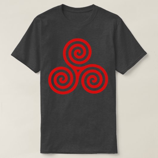 赤い三重緩和曲線 Tシャツ (デザイン正面)