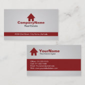 赤い不動産の名刺 名刺 (正面/裏面)