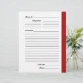 赤い両面レシピページ (スタンド正面)