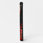 赤い中国のフラクタルのラブシンボル Case-Mate iPhoneケース (裏面/左)