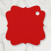 赤い中国の庭結婚のフローラの二重の幸福 フェイバータグ (裏面)