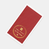 赤い中国の結婚式の二喜 stamp (コーナー)