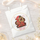 赤い中国の金ゴールドのヘビの月の新年 フェイバーバッグ (クリップ留めされた状態)