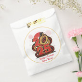 赤い中国の金ゴールドのヘビの月の新年 フェイバーバッグ (封をした状態)